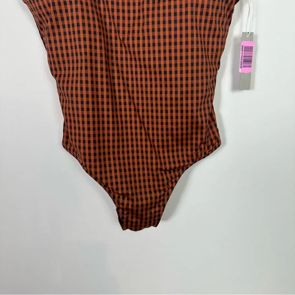Everlane Nyle Gingham One Piece Swim Suit - Picture 4 of 11